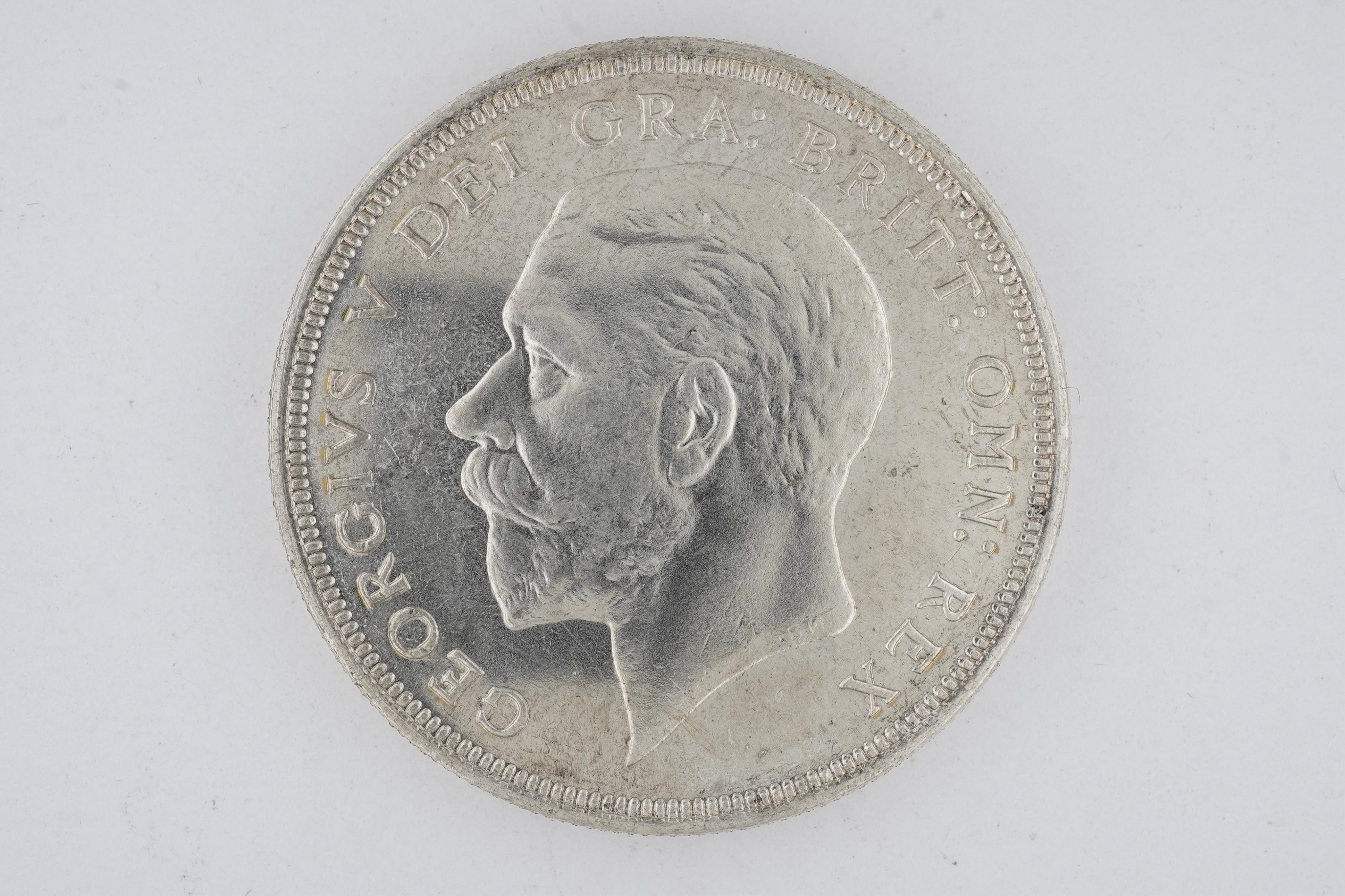 British coins, George V, ‘wreathed’ crown, 1932, S. 4036, cleaned otherwise about EF